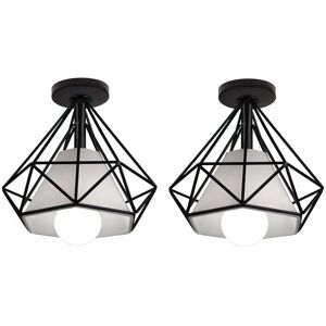 AXHUP Lampada da Soffitto Nera - Diamante, Soggiorno, Cucina, Corridoio AXHUP Lampada da Soffitto Nera - Diamante, Soggiorno, Cucina, Corridoio