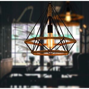 Axhup Vintage Pendant Light - Ø25cm Cage Lamp for Bedroom Axhup Vintage Pendant Light - Ø25cm Cage Lamp for Bedroom