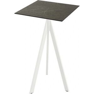 Table Infinity Essentials - 700x700 - Pliable - Blanc & Midnight Marble - Publicité Table Infinity Essentials - 700x700 - Pliable - Blanc & Midnight Marble - Publicité