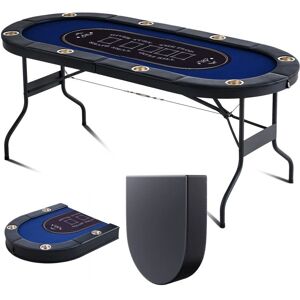 Merkki Malli - Taitettava Pokerpöytä 8 Pelaajalle - Kasino Tyyli Merkki Malli - Taitettava Pokerpöytä 8 Pelaajalle - Kasino Tyyli