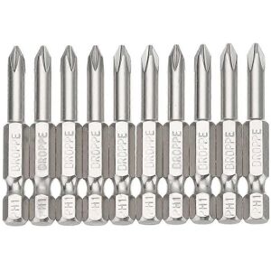 GreenZech 50mm Hex Shank Magnetic Phillips Screwdriver Bits Set GreenZech 50mm Hex Shank Magnetic Phillips Screwdriver Bits Set