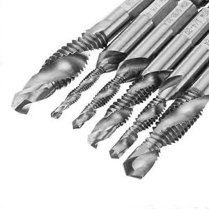 GreenZech Model 1/8-3/8 Inch BSW Thread HSS Drill Tap Set - Metalworking GreenZech Model 1/8-3/8 Inch BSW Thread HSS Drill Tap Set - Metalworking
