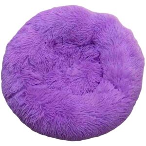 GreenZech Purple 40-100cm Pet Bed - Round Plush Cat Nest GreenZech Purple 40-100cm Pet Bed - Round Plush Cat Nest