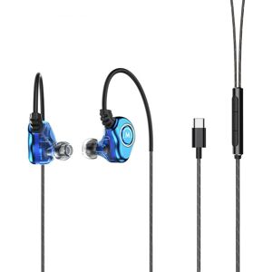 GreenZech Blue Type C Earphones - In-ear Waterproof Hi-fi Headphones GreenZech Blue Type C Earphones - In-ear Waterproof Hi-fi Headphones