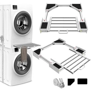 XVX - XVX - 53-68 cm - ajustable - para lavadoras - Kit apilable XVX - XVX - 53-68 cm - ajustable - para lavadoras - Kit apilable