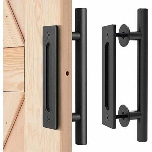 AIPERQ - Ymyny - Negro - Puerta de granero - Manija de puerta AIPERQ - Ymyny - Negro - Puerta de granero - Manija de puerta