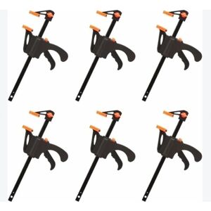 AIPERQ - Ymyny 6pc F-Clamps - 6pc - 4in - F-Clamps AIPERQ - Ymyny 6pc F-Clamps - 6pc - 4in - F-Clamps