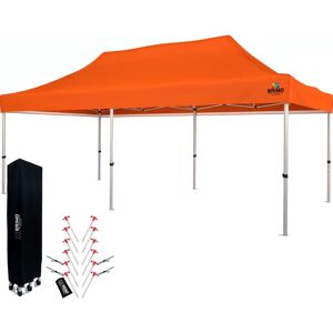 BRIMO - Opvouwbare tent 3x6m - oranje - Gazebo BRIMO - Opvouwbare tent 3x6m - oranje - Gazebo