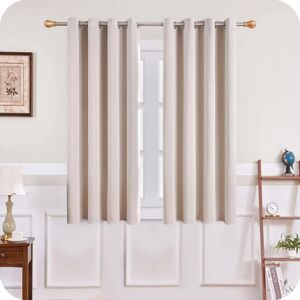 Flyme Beige Thermal Blackout Curtain Set - 140x160 cm Flyme Beige Thermal Blackout Curtain Set - 140x160 cm
