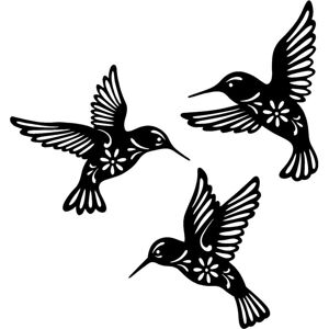 Flyme Ymyny - Black Metal 3 pcs - Wall decor Flyme Ymyny - Black Metal 3 pcs - Wall decor