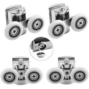 SNQ - ZincTwin 23mm - Twin rollers - Shower door roller set SNQ - ZincTwin 23mm - Twin rollers - Shower door roller set