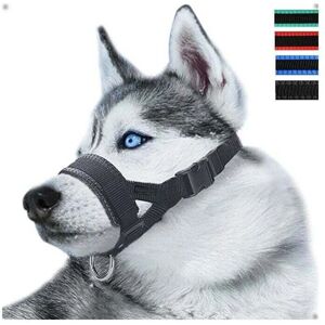 SNQ L - Nero - Nylon - Adjustable - dog muzzle SNQ L - Nero - Nylon - Adjustable - dog muzzle