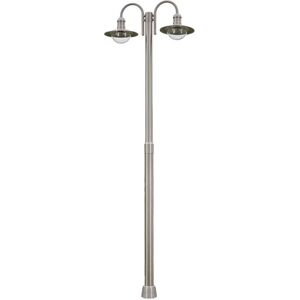 Lindby Damion Außenlampe - Edelstahl, 2 Köpfe, IP44 Lindby Damion Außenlampe - Edelstahl, 2 Köpfe, IP44