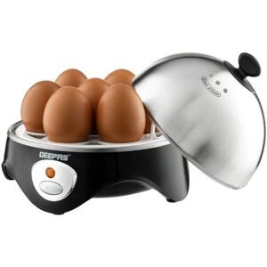 Geepas Egg Cooker - 7 Egg Capacity Stainless Steel Lid Geepas Egg Cooker - 7 Egg Capacity Stainless Steel Lid