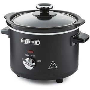 Geepas Slow Cooker - Black - Slow Cooker Geepas Slow Cooker - Black - Slow Cooker