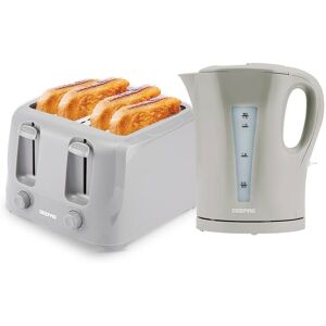 Geepas - KettleToaster - Grey - 4-Slice - Kitchen set Geepas - KettleToaster - Grey - 4-Slice - Kitchen set