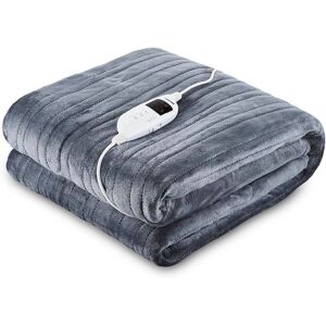 GEEPAS - 130x180 cm Over Blanket - Grey - Electric Throw GEEPAS - 130x180 cm Over Blanket - Grey - Electric Throw