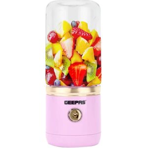 Geepas - Pink Rechargeable Blender - 420ml Smoothie Maker Geepas - Pink Rechargeable Blender - 420ml Smoothie Maker