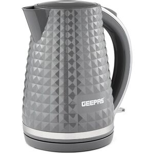 Geepas - 1.7L Cordless Kettle - Grey - 2200W - Kettle Geepas - 1.7L Cordless Kettle - Grey - 2200W - Kettle