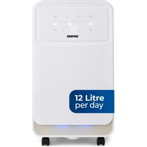 GEEPAS 12L/Day Dehumidifier - Automatic Humidity Sensor GEEPAS 12L/Day Dehumidifier - Automatic Humidity Sensor