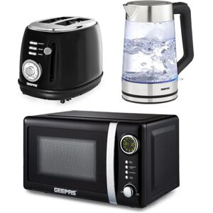Geepas Microwave Kettle Toaster Set - Kitchen Appliances Geepas Microwave Kettle Toaster Set - Kitchen Appliances