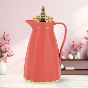 Royalford - Glass Insulated Vacuum Thermal Flask 1L - Brown - Flask Royalford - Glass Insulated Vacuum Thermal Flask 1L - Brown - Flask