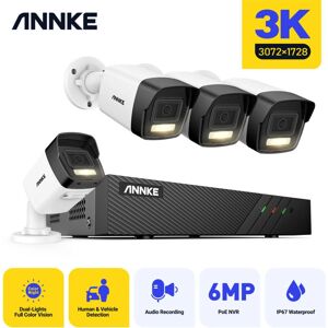 Annke - POE 8CH NVR 4×5MP Kit IP - Visión Nocturna Annke - POE 8CH NVR 4×5MP Kit IP - Visión Nocturna