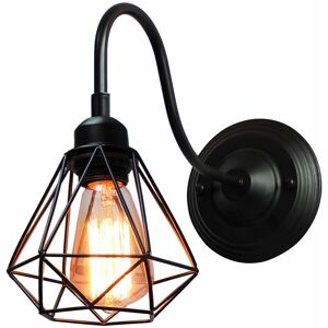 AXHUP - Diamante16 - Nero - Gabbia Diamanti 16cm - Applique AXHUP - Diamante16 - Nero - Gabbia Diamanti 16cm - Applique
