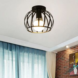 AXHUP - Industrial Metal Cage - 1X - Negro - Lámpara de techo AXHUP - Industrial Metal Cage - 1X - Negro - Lámpara de techo