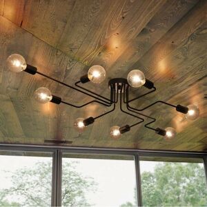 AXHUP Lampada a Soffitto Vintage Industriale - E27 8 Luci AXHUP Lampada a Soffitto Vintage Industriale - E27 8 Luci