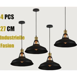 AXHUP Vintage Industrial Pendant Light - E27 Adjustable 4PCS AXHUP Vintage Industrial Pendant Light - E27 Adjustable 4PCS