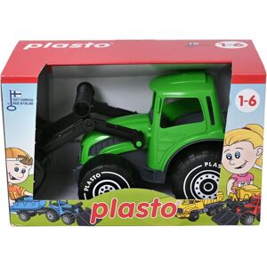 Plasto Lelutraktor etukuormaimella - Vihreä - 32cm Plasto Lelutraktor etukuormaimella - Vihreä - 32cm