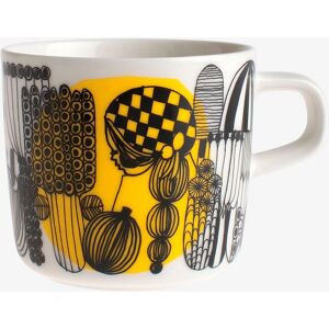 Marimekko Siirtolapuutarha Kaffeetasse - Weiß, Schwarz, Gelb - Kaffeetasse Marimekko Siirtolapuutarha Kaffeetasse - Weiß, Schwarz, Gelb - Kaffeetasse
