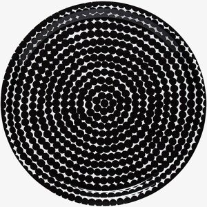 Marimekko Räsymatto Serveringsfat Ø 31 cm, svart/hvit Marimekko Räsymatto Serveringsfat Ø 31 cm, svart/hvit