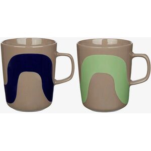 Marimekko Oiva Seireeni Koppesett - Keramikk, 2 stk, 250ml Marimekko Oiva Seireeni Koppesett - Keramikk, 2 stk, 250ml