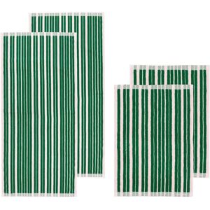 Marimekko Raide Towel Set - Grønn Marimekko Raide Towel Set - Grønn