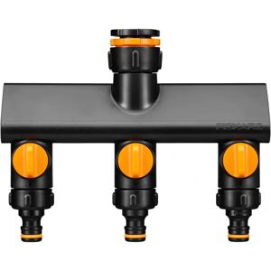 Fiskars Water Distributor with 3-Way Valve - Black/Orange Fiskars Water Distributor with 3-Way Valve - Black/Orange