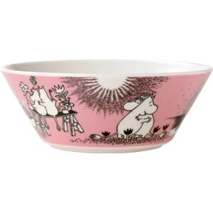 Arabia Moomin 6 stk Dyb serveringsskåle - Love pink design - Skåle Arabia Moomin 6 stk Dyb serveringsskåle - Love pink design - Skåle