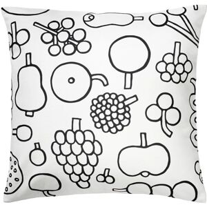 Funda de cojín Iittala Oiva Toikka Frutta - 47x47cm - Negro/Blanco Funda de cojín Iittala Oiva Toikka Frutta - 47x47cm - Negro/Blanco