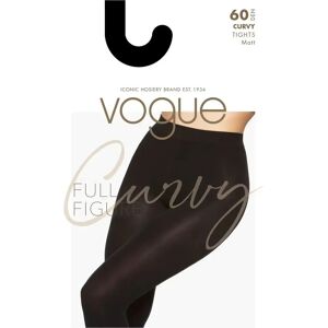 Vogue Curvy Tights Mat 60 Den Musta - Sukat for Naiset Vogue Curvy Tights Mat 60 Den Musta - Sukat for Naiset