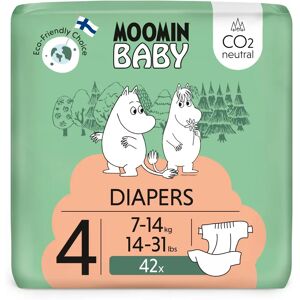 Moomin Baby 4 Maxi Pleny - Hypoalergenní, Ekologické, 126 ks Moomin Baby 4 Maxi Pleny - Hypoalergenní, Ekologické, 126 ks