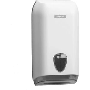KATRIN Weiß Toilettenpapierspender - Einzeltuch, Wandmontage, Abschließbar KATRIN Weiß Toilettenpapierspender - Einzeltuch, Wandmontage, Abschließbar
