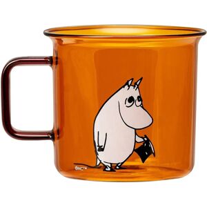 Muurla Mummipappa Amber Mug - Moomin Glass 3.5 dl Muurla Mummipappa Amber Mug - Moomin Glass 3.5 dl