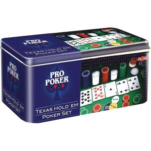 Tactic Pokerset - Metalen doos - 2 pokerschijven - 2 dobbelstenen - 5 fiches - Voor 2+ spelers - 11+ jaar Tactic Pokerset - Metalen doos - 2 pokerschijven - 2 dobbelstenen - 5 fiches - Voor 2+ spelers - 11+ jaar