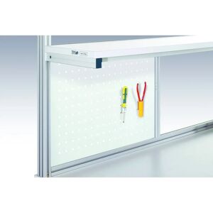 Perete perforat, gri deschis RAL 7035 - Accesoriu pentru banc de lucru Perete perforat, gri deschis RAL 7035 - Accesoriu pentru banc de lucru