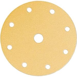 Mirka Gold 150mm Abrasive Paper 9T Grain 240 - Universal for Wood, Metal, and Plaster Mirka Gold 150mm Abrasive Paper 9T Grain 240 - Universal for Wood, Metal, and Plaster