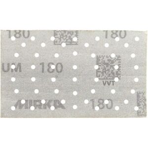 Mirka Iridium Abrasive Sheets - 81x133mm, 180 grit, Hook & Loop, 54-Hole - Abrasive Sheets Mirka Iridium Abrasive Sheets - 81x133mm, 180 grit, Hook & Loop, 54-Hole - Abrasive Sheets