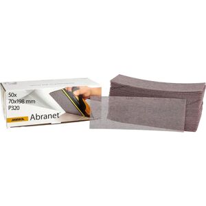 Mirka Abrasive Sheets - 70x198mm, Grip, P320, 50 pcs Mirka Abrasive Sheets - 70x198mm, Grip, P320, 50 pcs