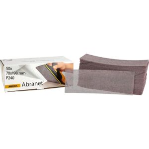 Abranet slipande blad Mirka 70x198mm P240 - 50 st Abranet slipande blad Mirka 70x198mm P240 - 50 st