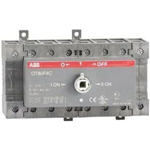 ABB OT80F4C Aflukningsafbryder - 80A, 4-pol, Pladsbesparende ABB OT80F4C Aflukningsafbryder - 80A, 4-pol, Pladsbesparende